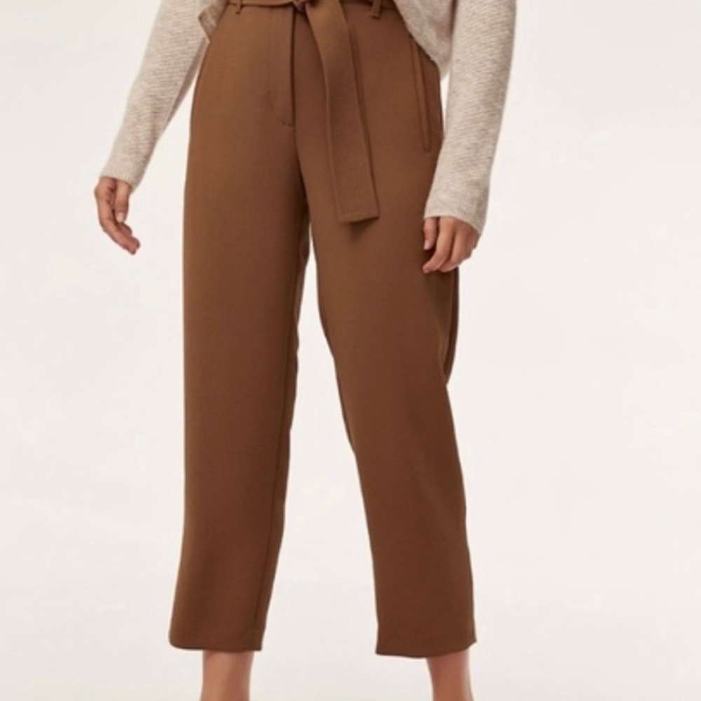 Wilfred Brown Straight Leg Pants - Picture 2 of 9